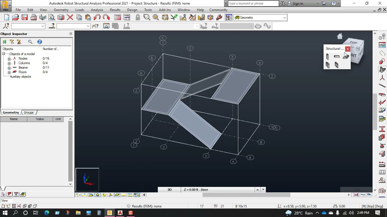 Staircase Design Using Autodesk Robot Structural Analysis Professional 2021