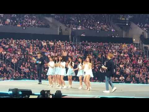 180812 KCONLA18 Joshua And Vernon MC CUT With Fromis_9 And Chungha