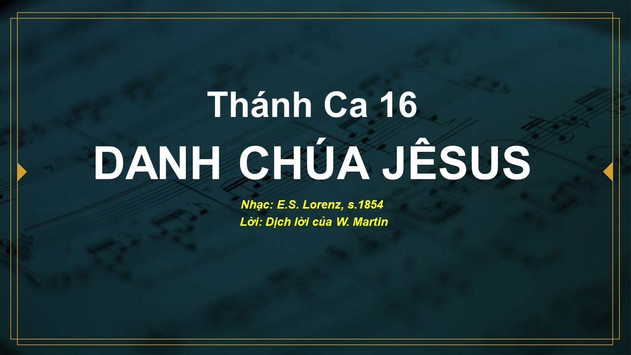 BEAT - Danh Chúa Jêsus - Thánh Ca 016 - Karaoke Tin Lành