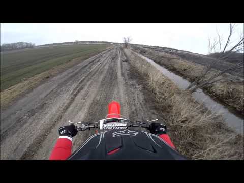2009 Honda CRF450R first ride of 2014!! GoPro HD