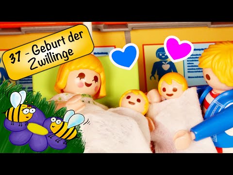 PLAYMOBIL® Familie Biene - Folge 37 - Geburt der Zwillinge Max und Sarah 👨‍👩‍👧‍👦❤️