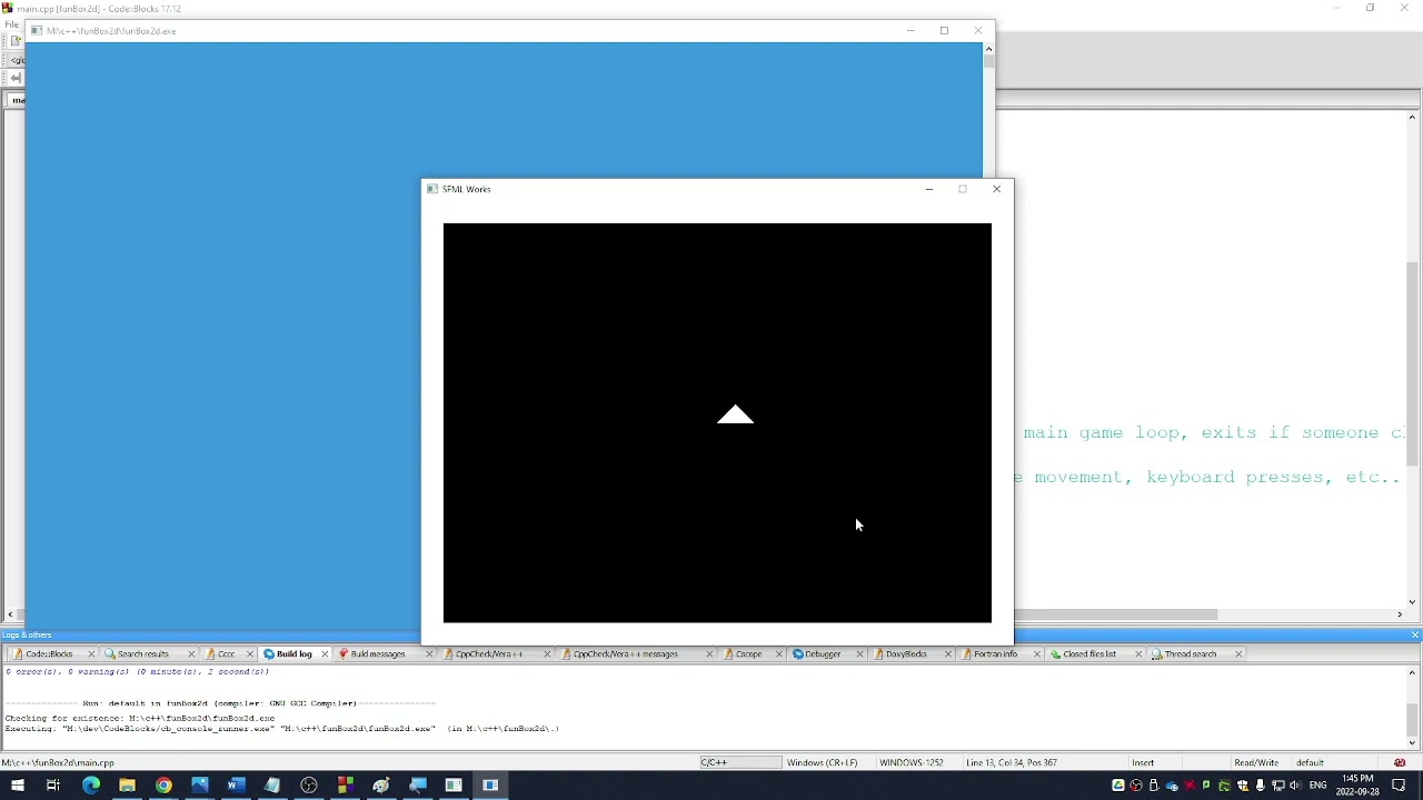 BOX2D SFML, simple game