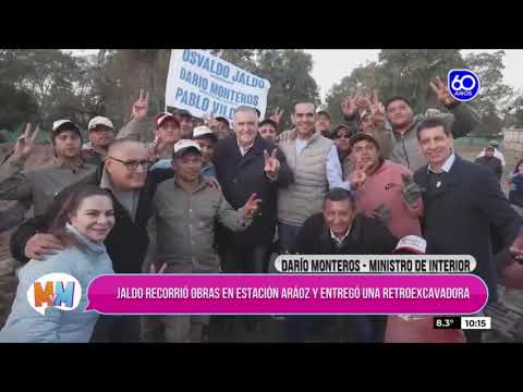 JALDO VISITA ESTACIÓN ARÁOZ Y TACANAS PARA SUPERVISAR OBRAS