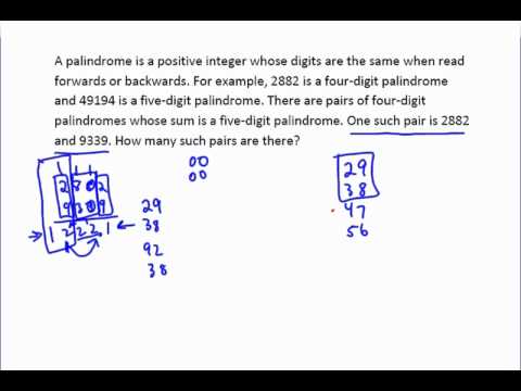 A Palindrome of a Problem