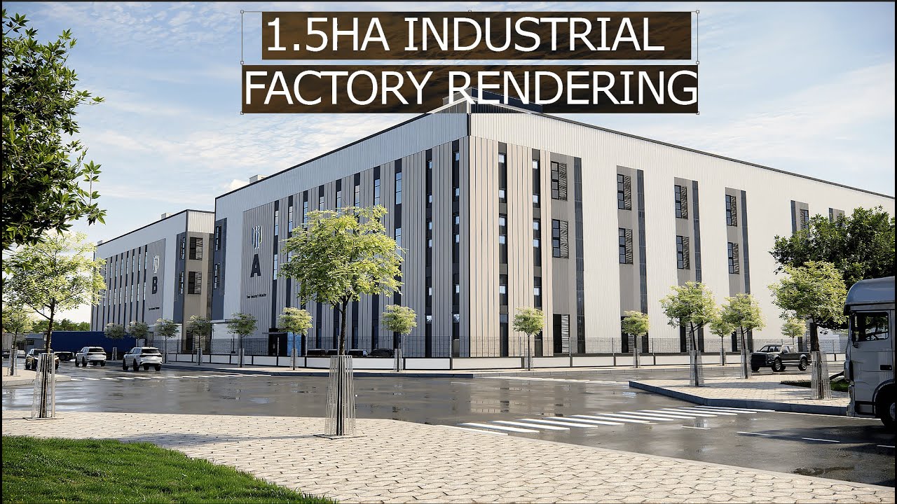 1.5ha Industrial Factory Rendering – Pro Visualization Secrets