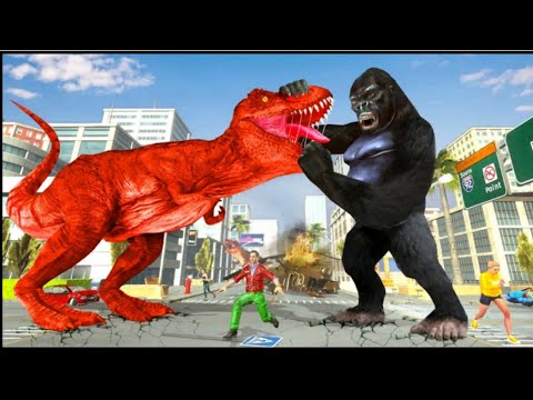 NEW ANGRY GORILLA CITY ATTACK GAME PLAY.....