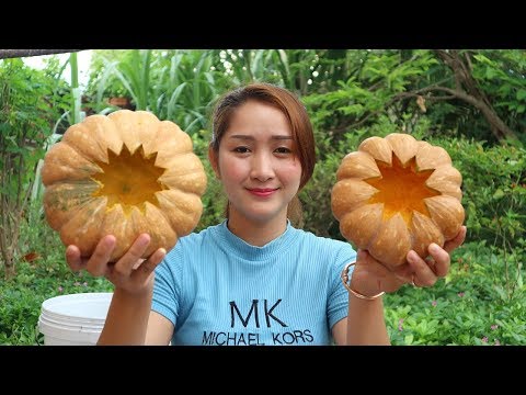 Yummy Pumpkin Custard Dessert - Pumpkin Custard Cooking - Cooking With Sros Video