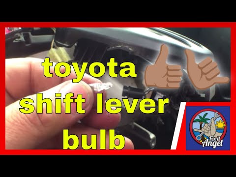 Automatic Gear Shift Lever BULB Replacement Matrix Toyota√ Fix it Angel