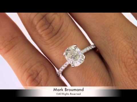 2.40ct Cushion Cut Diamond Engagement Anniversary Ring-Mark Broumand