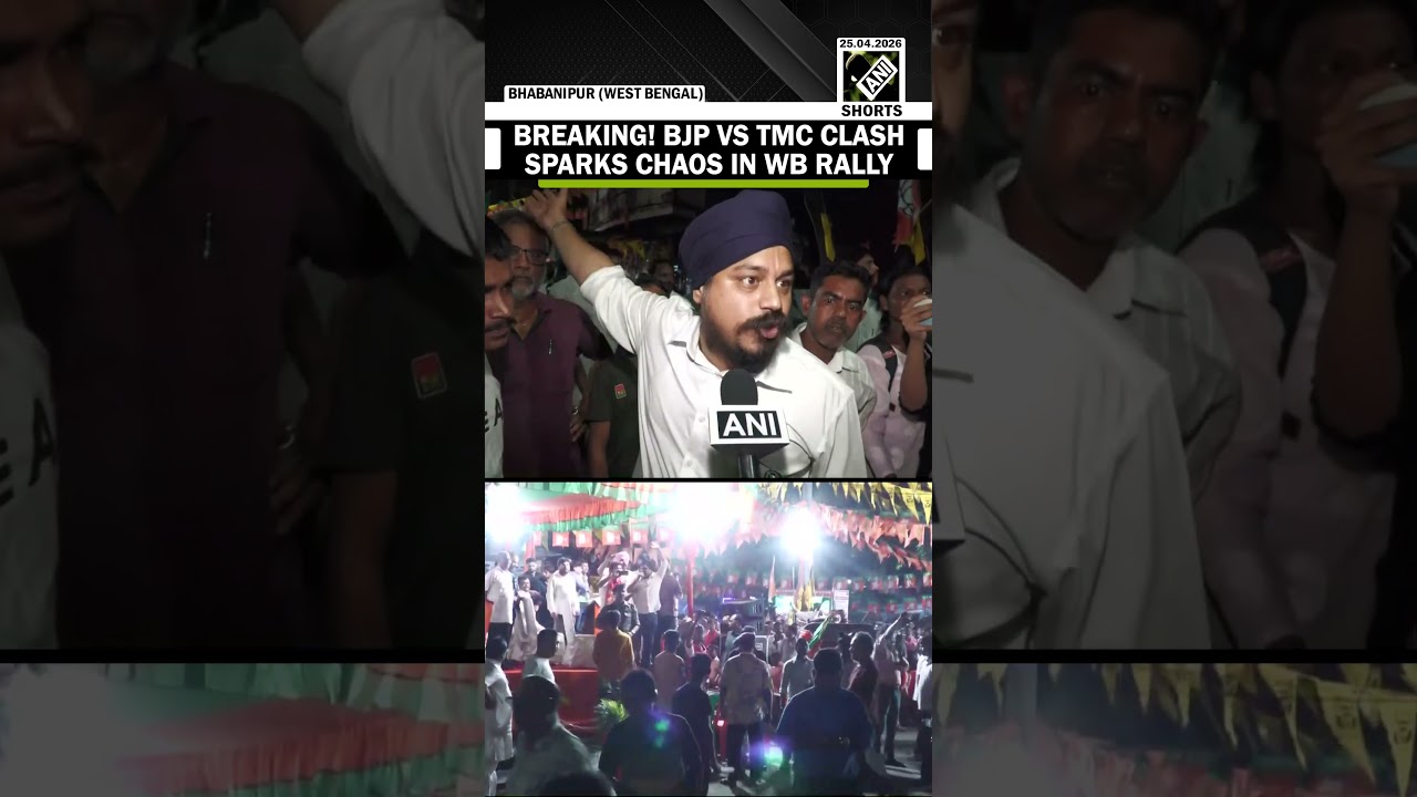 TMC & BJP workers come face to face in Suvendu Adhikari’s rally | West Bengal Assembly Polls