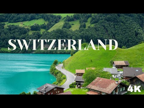 SWITZERLAND • 4K Relaxation Film: Winter to Spring • Relaxing Music - Nature 4k Video UltraHD