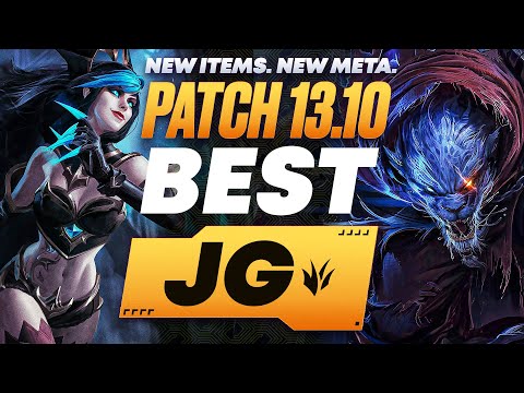 The BEST Junglers For All Ranks On Patch 13.10! NEW ITEMS! | Season 13 Tier List League of Legends