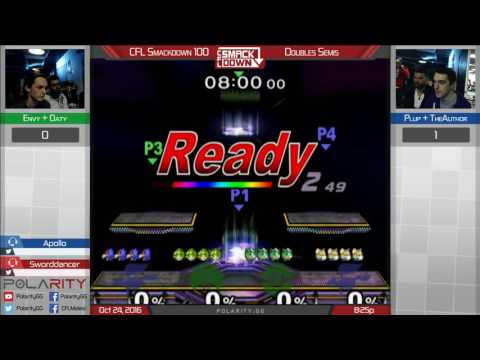 CFL Smackdown 100 Melee - Envy + Oaty vs Plup + TheAuthor - Winners Semis
