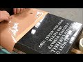 Creating A Stencil Layout For A Memorial Inscription