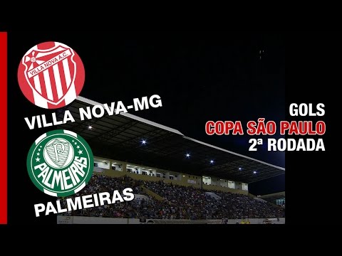Gols - Villa Nova-MG 2 x 3 Palmeiras - Copa São Paulo - 05/02/2017