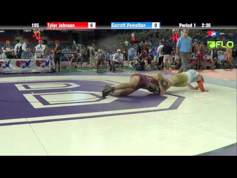 Cadet 195 - Tyler Johnson (Illinois) vs. Garrett Pemelton (North Dakota)