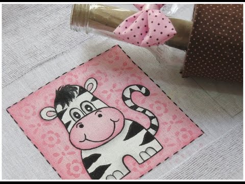 Pintura em Fralda - Zebrinha Super Fácil - passo a passo completo