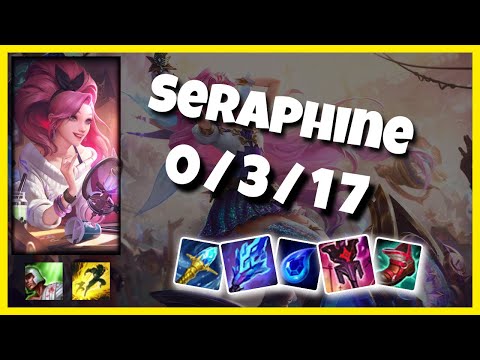 Seraphine 11.1 Gameplay Challenger Replay S11 Support (0/3/17) - EU