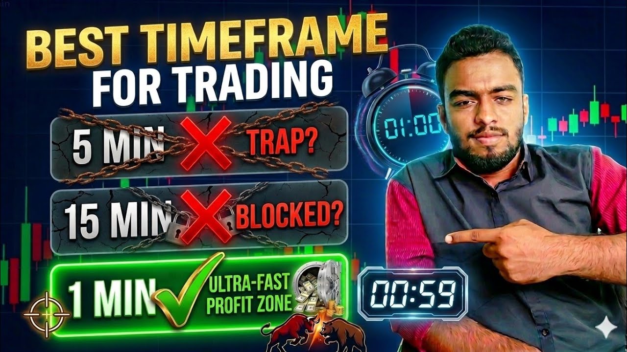 1 Min vs 5 Min : Kis Time Frame Par Trade Kare? | Best Timeframe For Trading | Trading For Beginner 