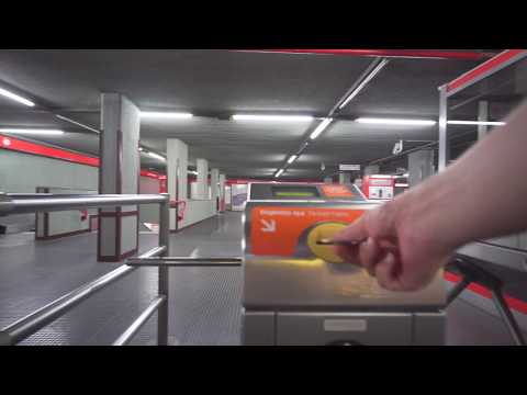 Italy, Milan, Metro ride from BUONAROTTI to AMENDOLA