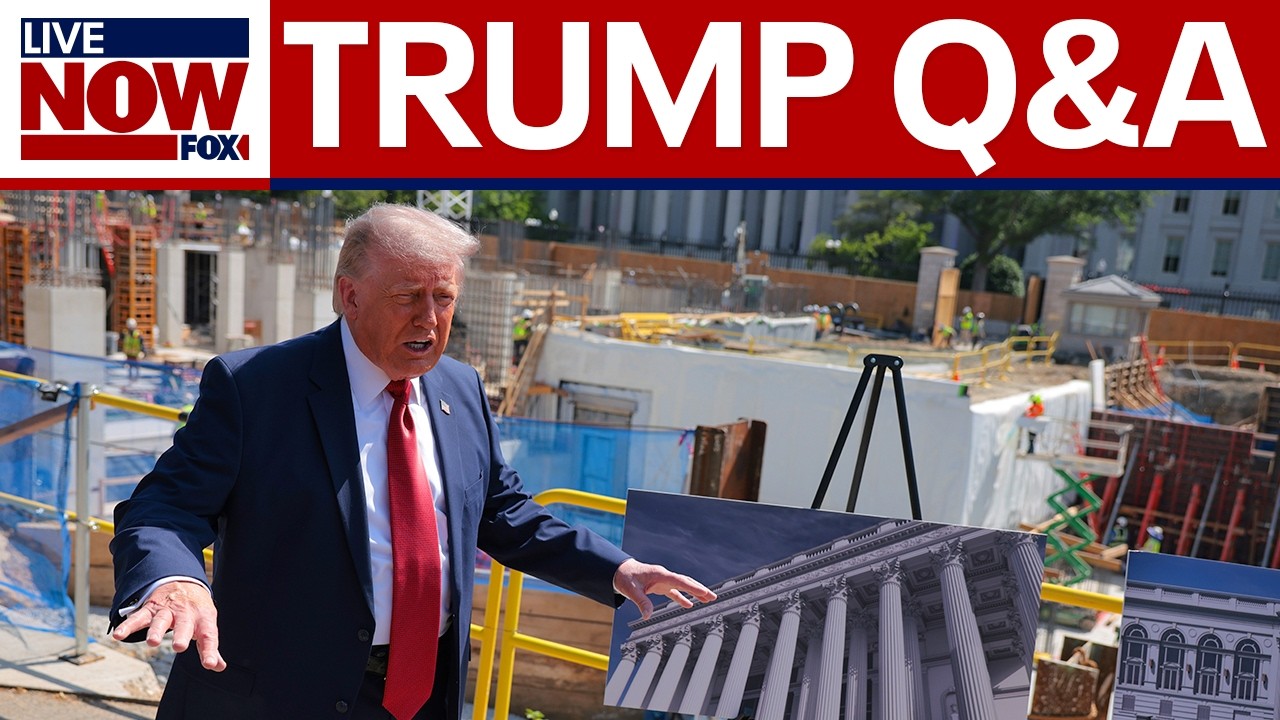 Trump tours White House ballroom construction