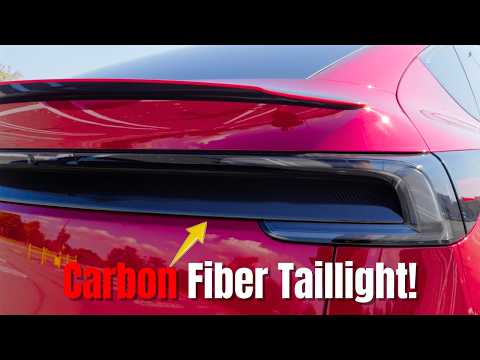 Carbon Fiber Tail Light Upgrade for the 2026 Tesla Model Y Juniper - Cleanest Rear Mod Yet!