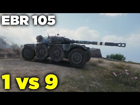 EBR 105 || 1 vs 9 | 9 Kills | 5,7K Damage || World of Tanks
