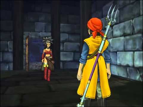 158 Dragon Quest 8 Cut-scene - Passing by Red in Pirates Cove