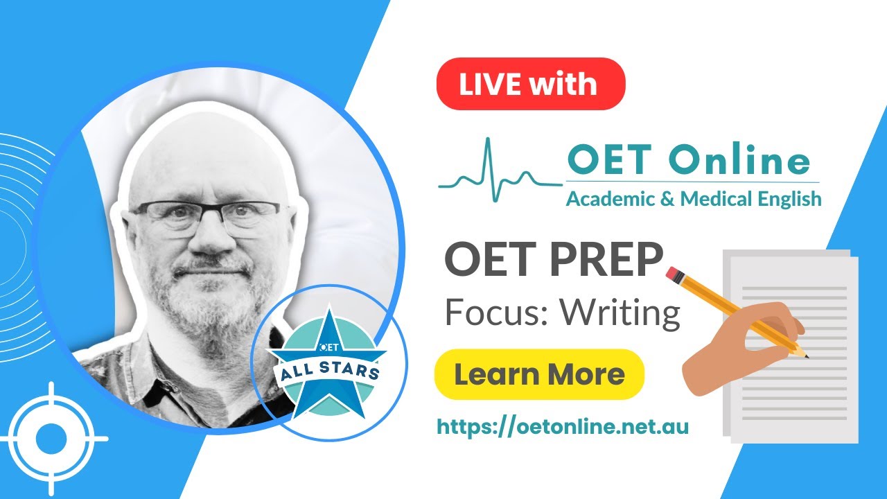 Prep Hour With Steve | ✏️ OET Writing: The Medical Consultation
