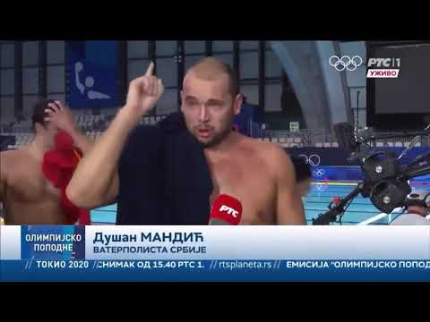 "IMA BOGA, ON SVE VIDI!" Vaterpolista Mandić kroz suze nakon prolaska Srbije u finale Olimpijade