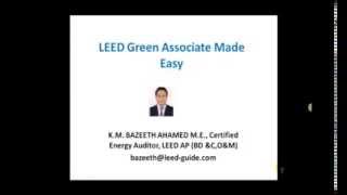 Green Building or LEED Green Associate Made Easy Beginners Guide: Conserve Academy