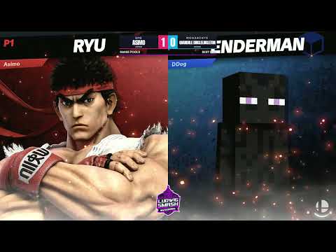 Ludwig Invitational - Quandale Dinglelingleton (Steve) Vs. Asimo (Ryu) SSBU Ultimate Tournament