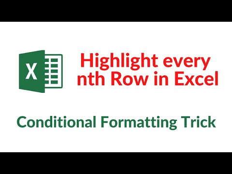 Highlight every nth Row in Excel