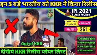 IPL 2021: List of Indian Players KKR released this year from KKR squad। Shocking list names
