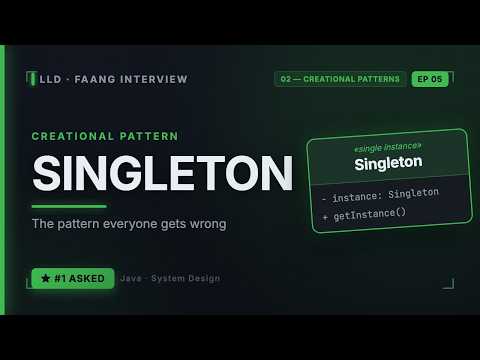 Singleton Pattern Thread Safe Implementation Lld Interview Low Level Design