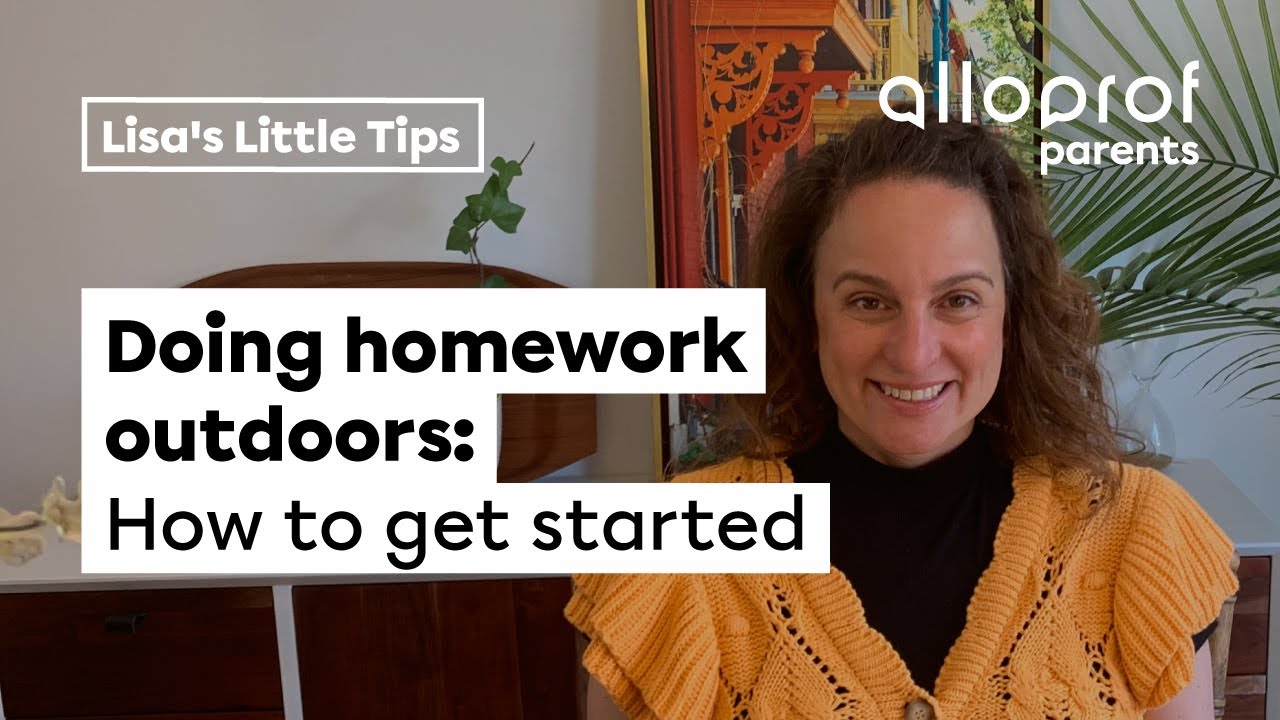 How to do homework outdoors