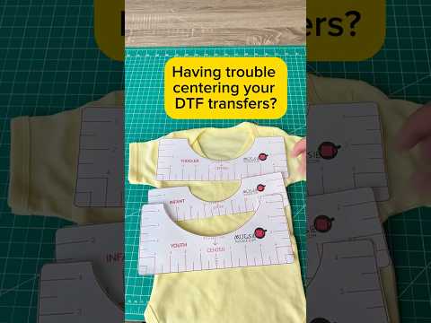 DTF T-Shirt Alignment Ruler Video Tutorial
