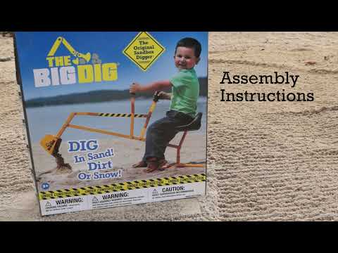 The Big Dig Sandbox Digger Toy Assembly