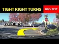 How to Make Tight Right Turns Safely - Driving Instructor Explains