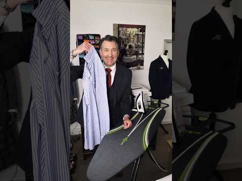 Iron a Shirt Like A Pro in 90 Seconds. #howtoiron #howtoironashirt