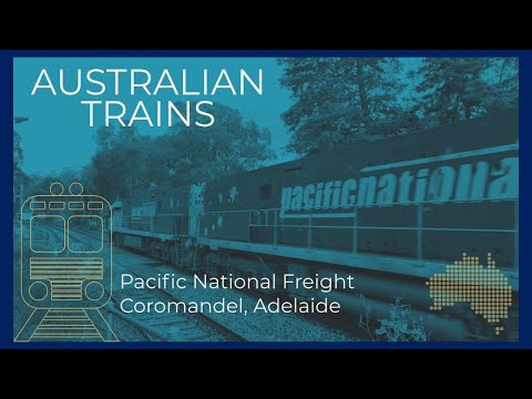 Pacific National Intermodal Freight Train 2PM6 through Coromandel in the Adelaide Hills