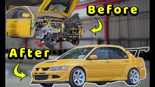What A Transformation! Restoring A Classic Mitsubishi Evo 8 From Start To Finish