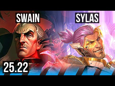 SWAIN vs SYLAS (MID) | 1200+ games | EUW Master | 25.22