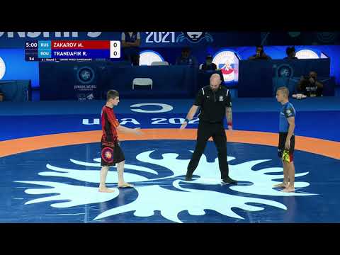 Round 1 Men's GP No-Gi - 58 kg: M. ZAKAROV (RUS) v. R. TRANDAFIR (ROU)