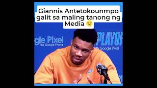 Giannis Antetokounmpo galit sa maling tanong ng Media