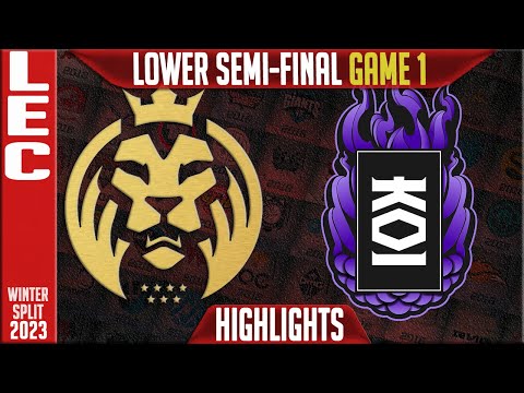 MAD vs KOI Highlights Game 1 | LEC Winter 2023 Lower Semi-Final | MAD Lions vs KOI G1