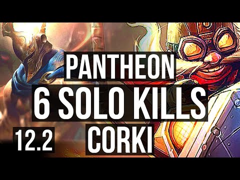 PANTHEON vs CORKI (MID) (DEFEAT) | 2.3M mastery, 6 solo kills, Godlike | BR Diamond | 12.2