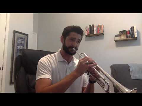 TMEA All-State 2020-2021 Trumpet Etude 1, Part 1. Voxman D Major, m 1-16