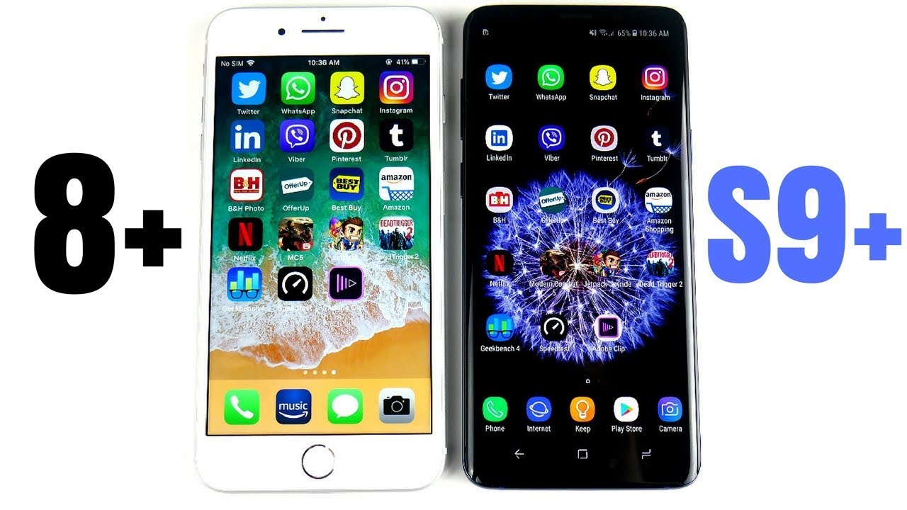 iPhone 8 Plus vs Galaxy S9 Plus Speed Test!