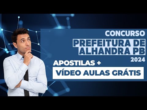 Apostila PREFEITURA DE ALHANDRA PB 2024 Professor Ensino Fundamental II Matemática